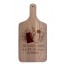 Seasoned with Love Personalized 8 x 17 Walnut Paddle Cutting Board