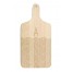 Scallop Coffee Bean Monogram Personalized 8 x 17 Maple Paddle Cutting Board