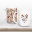 We Love You Floral Personalized 5 x 4.62 Mug