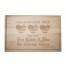 Our Hearts Beat True Personalized 17 x 11 Maple Cutting Board