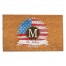 Sunflower Monogram Personalized 30 x 18 Door Mat