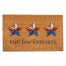 Patriotic Star Trio Personalized 30 x 18 Door Mat