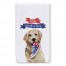 Red Woof and Blue Pup 16 x 25 Towel