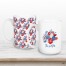 Patriotic Flower Bunch Personalized 5 x 4.62 Mug