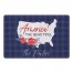 America the Beautiful Plaid Personalized 18 x 27 Floor Mat