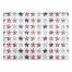 Floral Stars Pattern 14 x 18 Cotton Twill Placemat