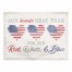 Our Hearts Beat True 14 x 18 Cotton Twill Placemat