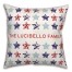 Floral Stars Pattern Personalized 18 x 18 Indoor / Outdoor Pillow