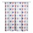 Floral Stars Pattern 71 x 74 Shower Curtain