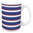 Blue and Red Stripes 5 x 4.62 Mug