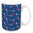 Red White and Blue Stars 5 x 4.62 Mug