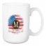 Sunflower Monogram Personalized 5 x 4.62 Mug