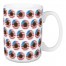 Patriotic Sunflower Pattern 5 x 4.62 Mug