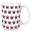 Patriotic Star Pattern 5 x 4.62 Mug