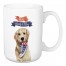 Red Woof and Blue Pup 5 x 4.62 Mug