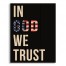 In God We Trust 10.69 x 14 Pallet Wood Art