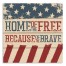Because of the Brave 14 x 14 Pallet Wood Art