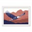 Patriotic Soaring Eagle 19.63 x 13.63 White Framed Canvas