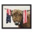 Patriotic Hyland 21.73 x 17.73 Black Framed Canvas