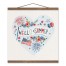 Hello Summer Icons 16 x 16 Teak Hanging Canvas
