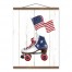 Freedom Flag Skate 16 x 20 Teak Hanging Canvas
