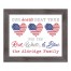 Our Hearts Beat True Personalized 20 x 16 Western Gray Framed Print