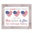 Our Hearts Beat True Personalized 20 x 16 Western White Framed Print