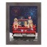 Patriotic Truck Pups 16 x 20 Western Gray Framed Print