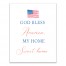 America my Home Sweet Home 11 x 14 Canvas Wall Art