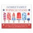 Family Popsicle Stand Personalized 20 x 16 Canvas Wall Art