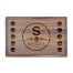 Skull Pattern Monogram Personalized 17 x 11 Walnut Cutting Board