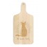 Black Cat Surveillance Personalized 8 x 17 Maple Paddle Cutting Board