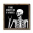Rockin Skeleton Personalized 13.5 x 13.5 Framed Wood Plaque