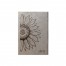 Sunflower Monogram Personalized 6 x 8.5 Gray Leather Journal