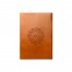 Geo Shape Monogram Personalized 6 x 8.5 Rawhide Leather Journal
