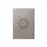 Geo Shape Monogram Personalized 6 x 8.5 Gray Leather Journal