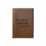 Inspire Create Repeat Personalized 6 x 8.5 Brown Leather Journal