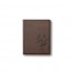Floral Bouquet Monogram Personalized 4.5 x 5.5 Brown Leather Passport Holder