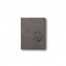 Floral Bouquet Monogram Personalized 4.5 x 5.5 Gray Leather Passport Holder