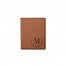 Delicate Twig Wreath Monogram Personalized 4.5 x 5.5 Rawhide Leather Passport Holder