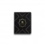 Diamond Geo Monogram Personalized 4.5 x 5.5 Black Leather Passport Holder