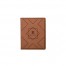 Diamond Geo Monogram Personalized 4.5 x 5.5 Rawhide Leather Passport Holder