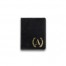 Simple Laurel Monogram Personalized 4.5 x 5.5 Black Leather Passport Holder