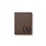 Simple Laurel Monogram Personalized 4.5 x 5.5 Brown Leather Passport Holder