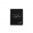 Travel Explore Live Personalized 4.5 x 5.5 Black Leather Passport Holder