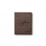Travel Explore Live Personalized 4.5 x 5.5 Brown Leather Passport Holder
