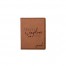 Travel Explore Live Personalized 4.5 x 5.5 Rawhide Leather Passport Holder