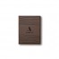 Abstract Stripe Monogram Personalized 4.5 x 5.5 Brown Leather Passport Holder