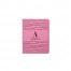 Abstract Stripe Monogram Personalized 4.5 x 5.5 Pink Leather Passport Holder