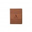 Abstract Stripe Monogram Personalized 4.5 x 5.5 Rawhide Leather Passport Holder